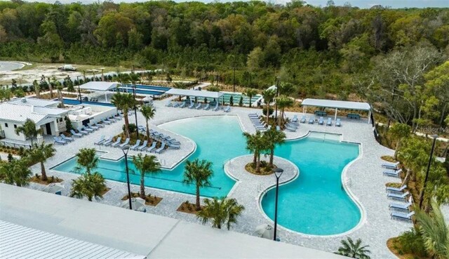 view of pool with a patio