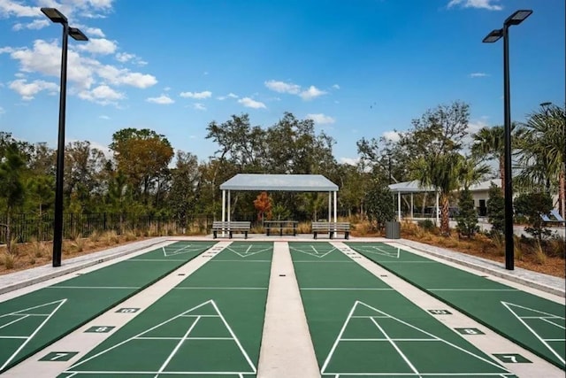 view of home's community with a gazebo