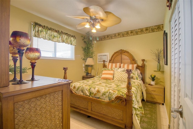 view of tiled bedroom