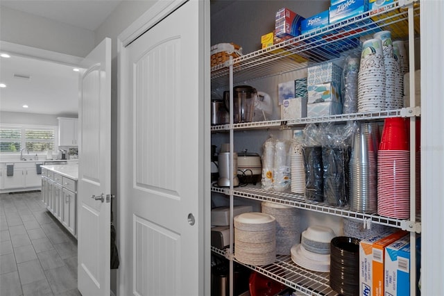 pantry with sink