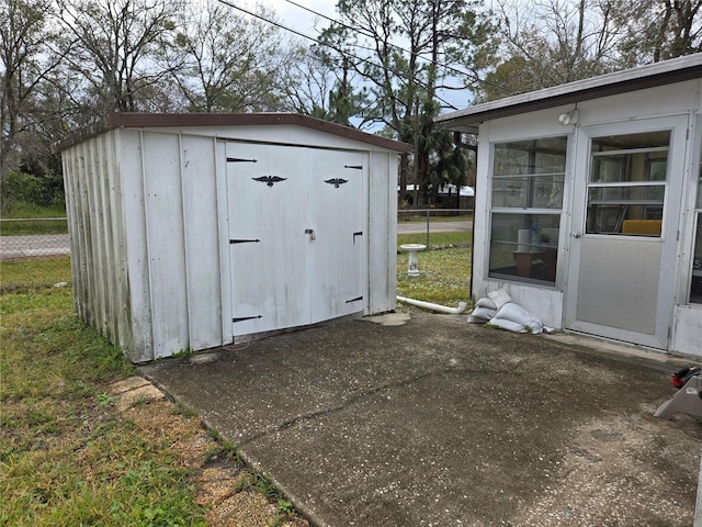 view of outdoor structure