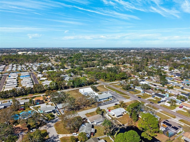 bird's eye view with a residential view