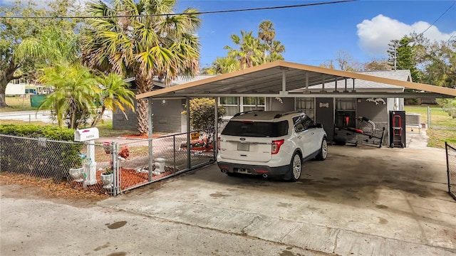 view of vehicle parking