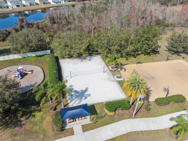18819 Sunterra Dr, Land O Lakes, FL 34638 - drone / aerial view of a large body of water