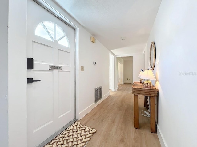 interior space with light wood-type flooring