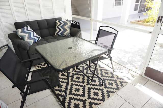 view of sunroom / solarium