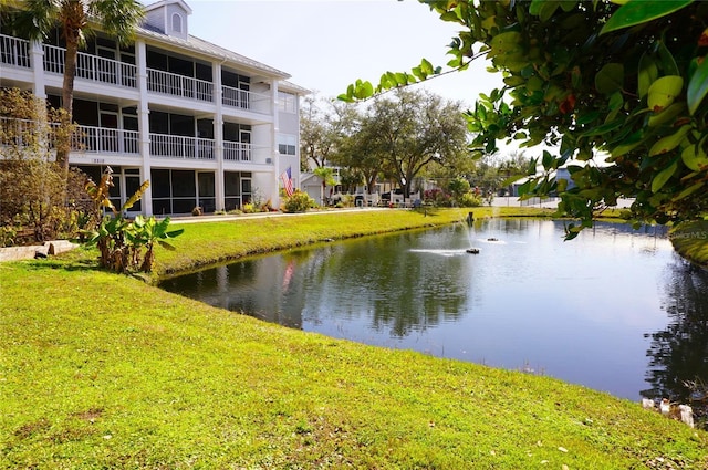 view of water feature