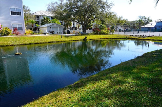 view of water feature