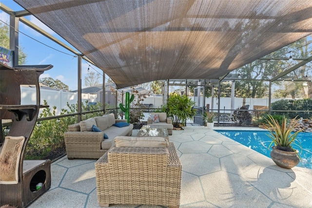 sunroom with vaulted ceiling and wooden ceiling