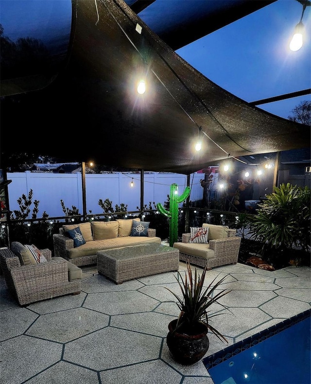 view of patio / terrace with outdoor lounge area