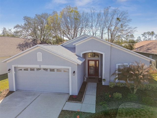 view of front of home featuring a garage