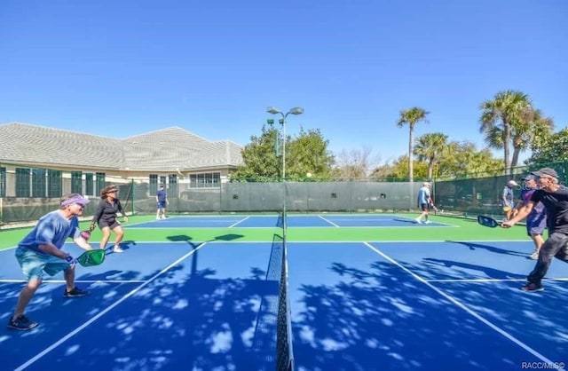 view of sport court with basketball court