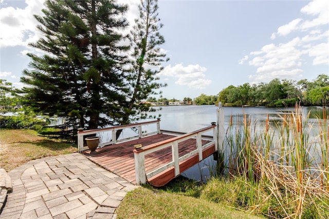 5771 Catskill Rd, Holiday, FL 34690 - view of dock featuring a water view