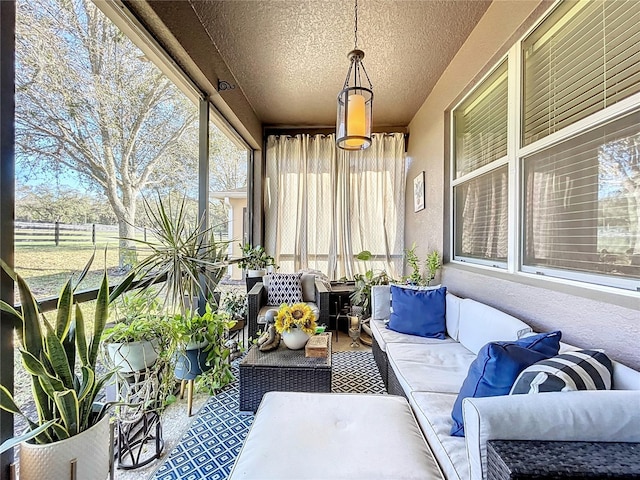 view of sunroom / solarium