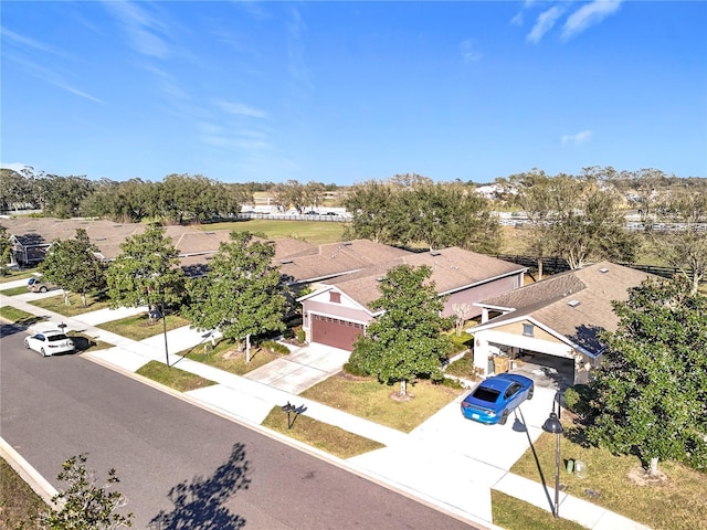 aerial view featuring a residential view