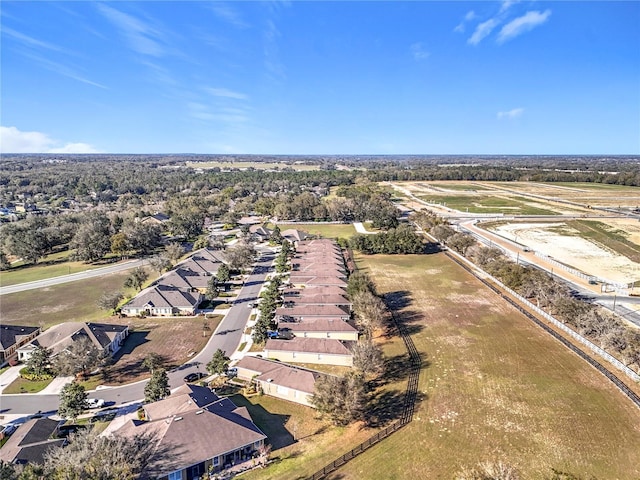 bird's eye view featuring a residential view