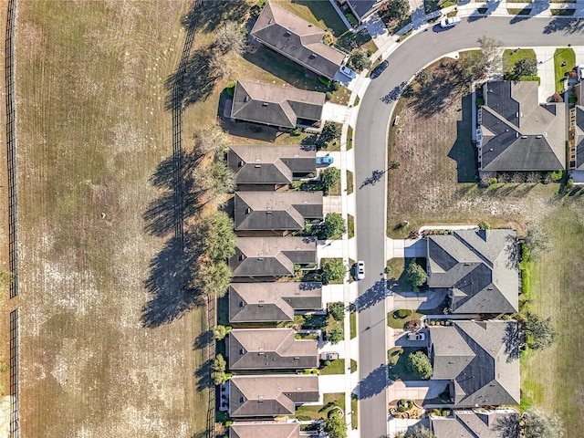 drone / aerial view with a residential view