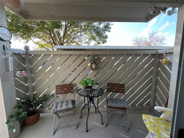 view of balcony