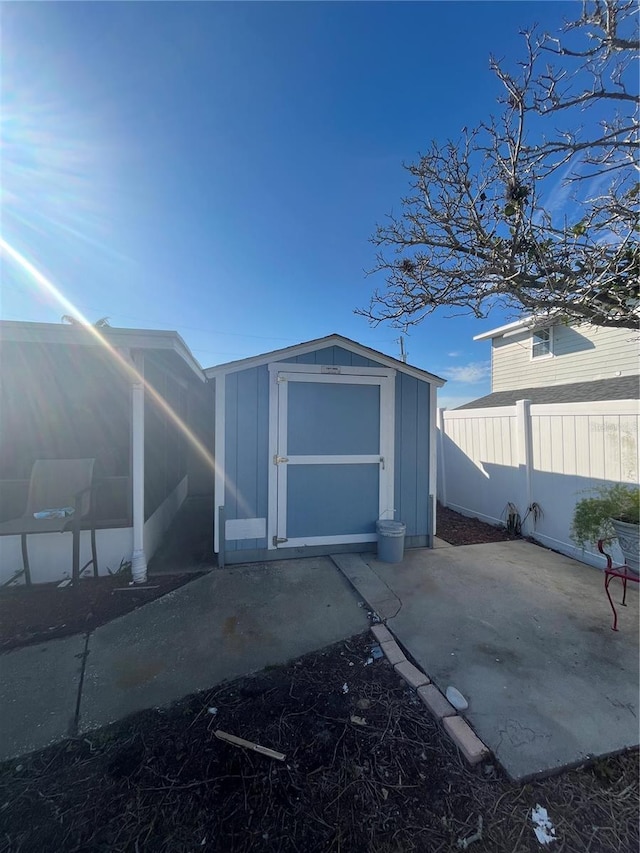 view of outbuilding