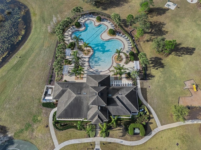 birds eye view of property