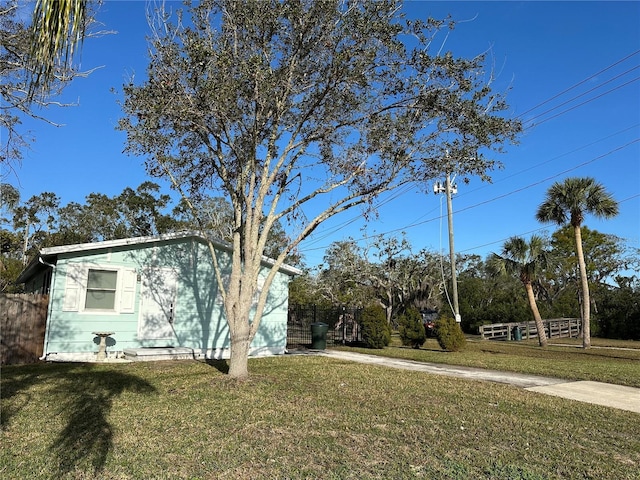 exterior space featuring a yard