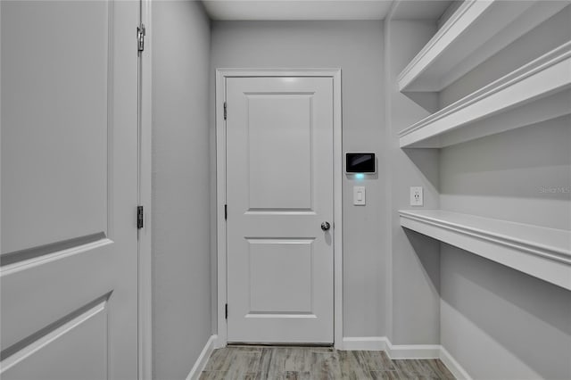 interior space featuring light hardwood / wood-style flooring