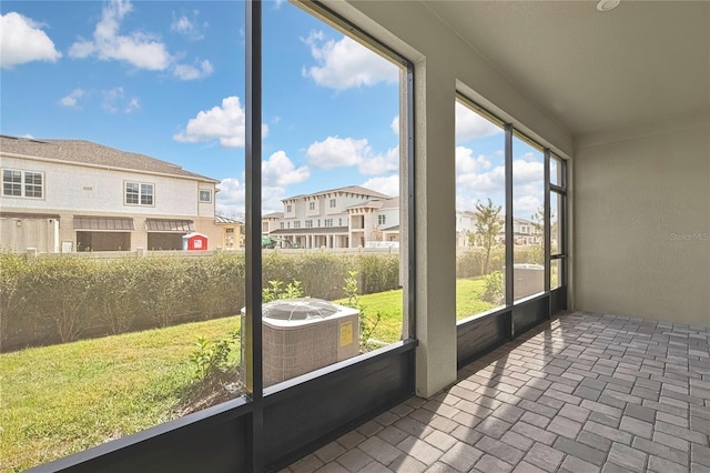 view of sunroom / solarium