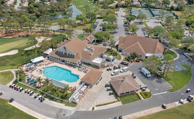 birds eye view of property