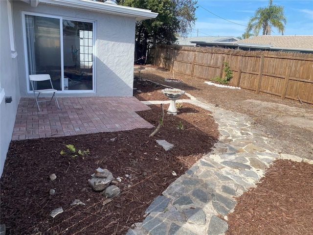 view of yard featuring a patio area