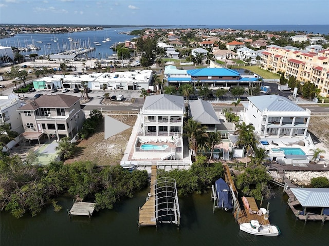 1421 Apollo Beach Blvd, Apollo Beach, FL 33572 - bird's eye view with a water view