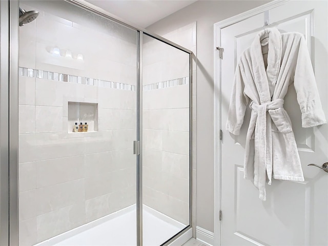 bathroom with walk in shower