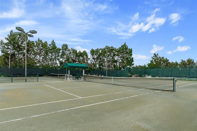 view of sport court