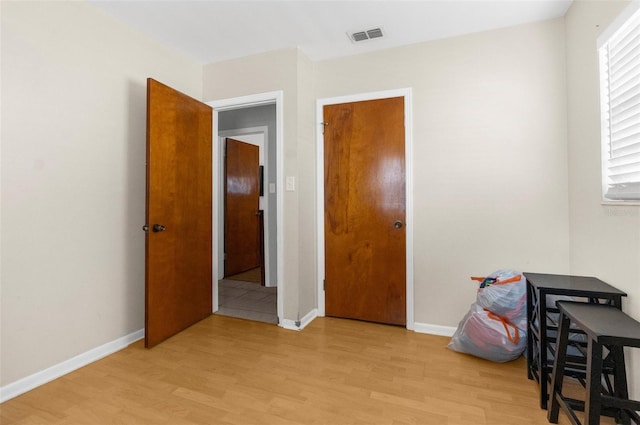 interior space featuring light hardwood / wood-style flooring