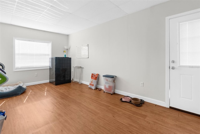 misc room featuring hardwood / wood-style flooring