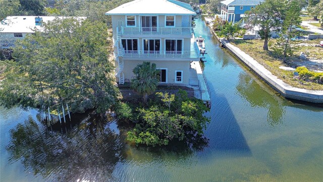 6801 Nowiki Ave, Hudson, FL 34667 - bird's eye view featuring a water view