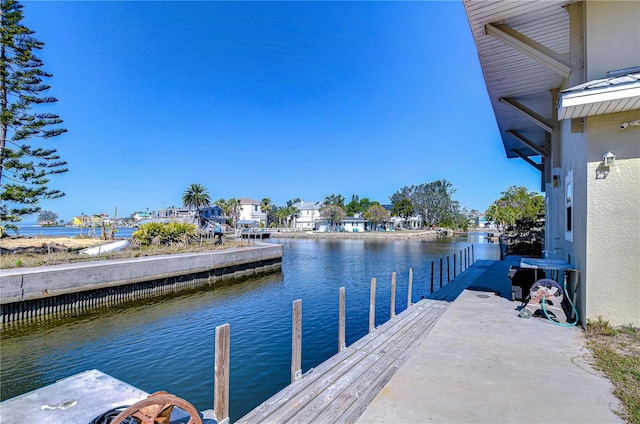 6801 Nowiki Ave, Hudson, FL 34667 - dock area featuring a water view and a residential view