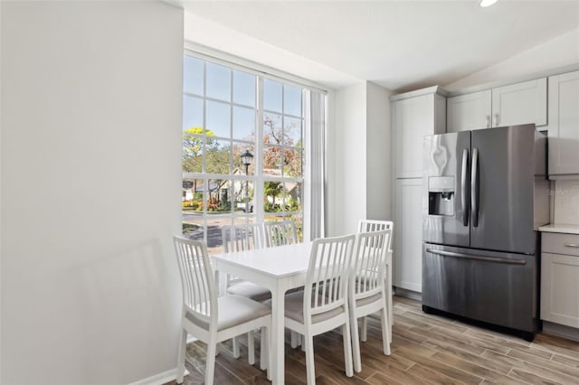 dining room featuring light wood-type flooring