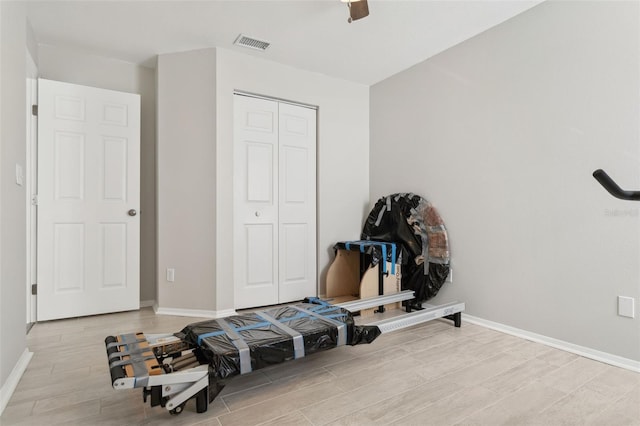 interior space with light wood-type flooring