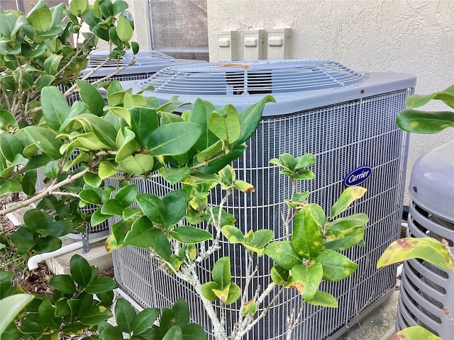 details with central AC unit