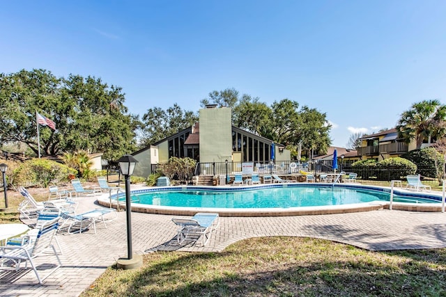 view of pool with a patio area