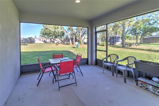 11134 Horned Owl Rd, Weeki Wachee, FL 34614 - sunroom with outdoor dining space