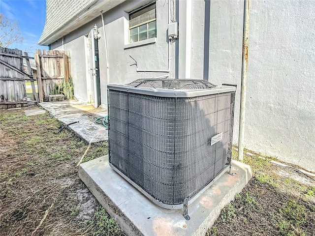 exterior details with central AC unit