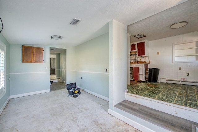 interior space featuring a baseboard radiator