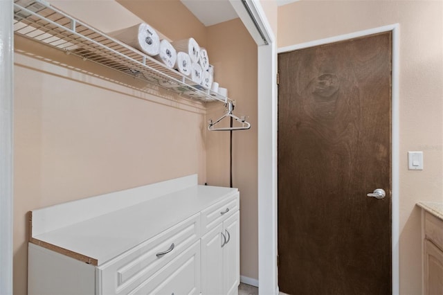 view of laundry room