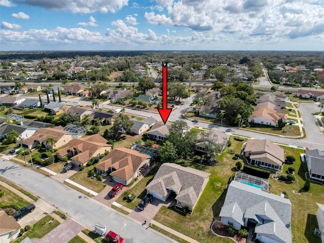 8447 Pavilion Dr, Hudson, FL 34667 - birds eye view of property featuring a residential view