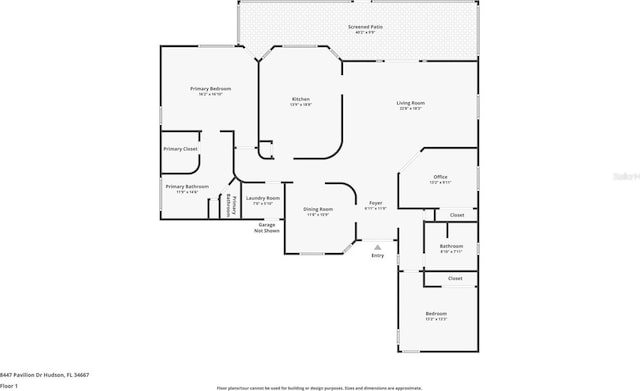 8447 Pavilion Dr, Hudson, FL 34667 - plan