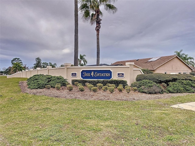 8447 Pavilion Dr, Hudson, FL 34667 - community sign with a lawn