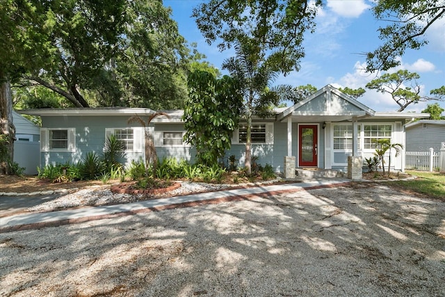 view of ranch-style house