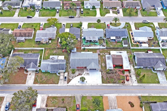 bird's eye view with a residential view