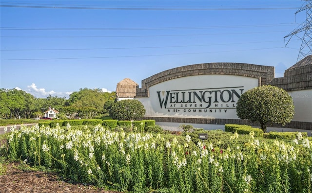 view of community / neighborhood sign